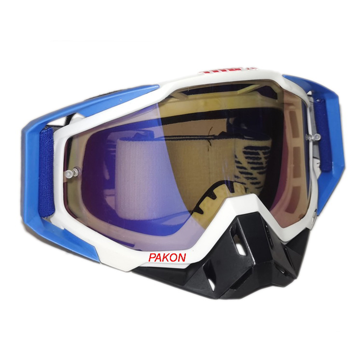 Motorbril voor heren/dames buitensport motorrijder crossmotor motorcross 100 procent ogen veiligheidszonnebrillen uitrusting: GRIJS