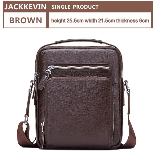 Jackkevin Topkwaliteit Tas Mannen Ipad Tabelt Crossbody Tas Mannen Handtassen & Messenger Bags Voor: brown