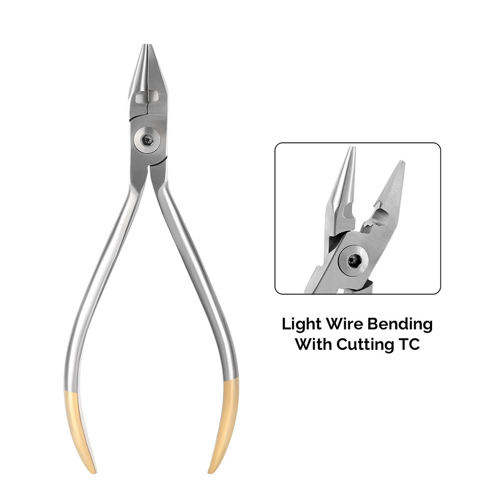 Azdent Zahn Zange Kieferorthopädische Draht distal Ende Cutter Zangen Halterung befestigen Entferner Zange Edelstahl Zahnmedizin Instrument