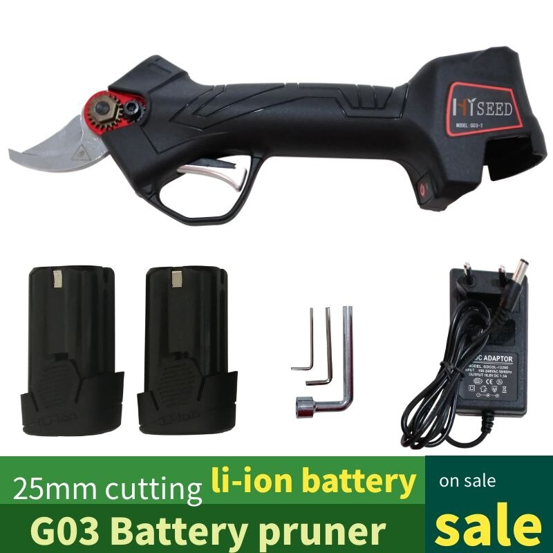 Cordless CE forged blade electric pruning scissors pruners secateurs (German imported blade)