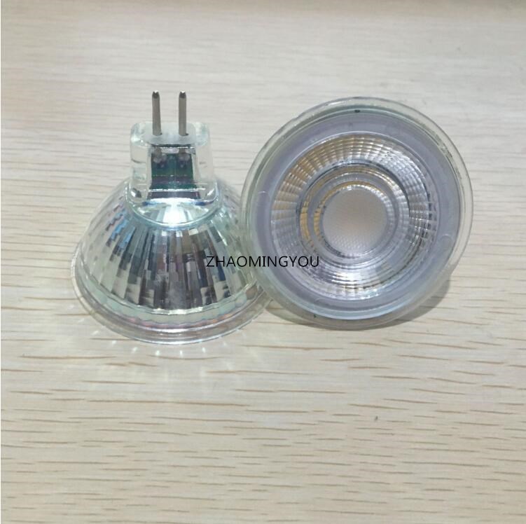 1PCS Dimmable High power chip LED bulb GU10 MR16 COB 9W 12V 110V 220V Led Spotlights Warm/Cool White MR16 base LED lamp