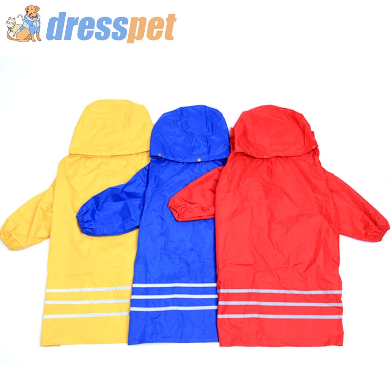 DRESSPET Pet Dog Raincoats Separable Rain Coat Golden Retriever Labrador Waterproof Clothes For Large Dogs
