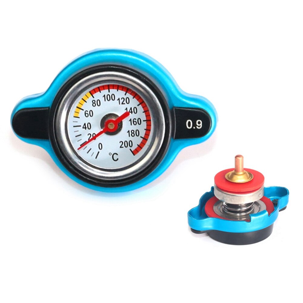 Calibrador termostático para coche, tapa de radiador, cubierta de tanque, medidor de temperatura del agua, utilidad, barra de seguridad, cabezal pequeño/grande, 0,9 Bar/1,1 Bar/1,3 Bar