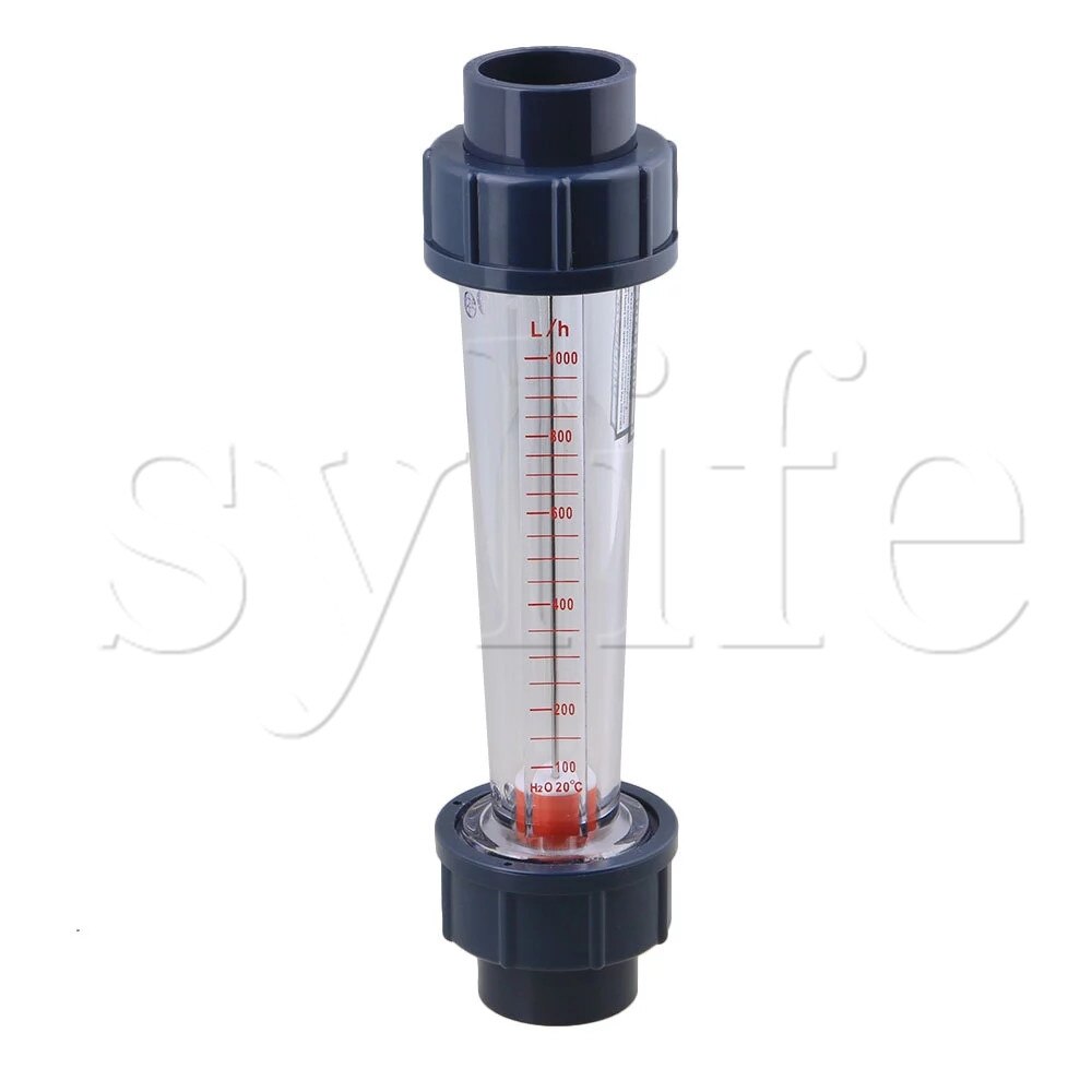 Medidor de flujo de LZS-25 rotámetro de agua líquida tipo tubo plástico 100-1000L/H