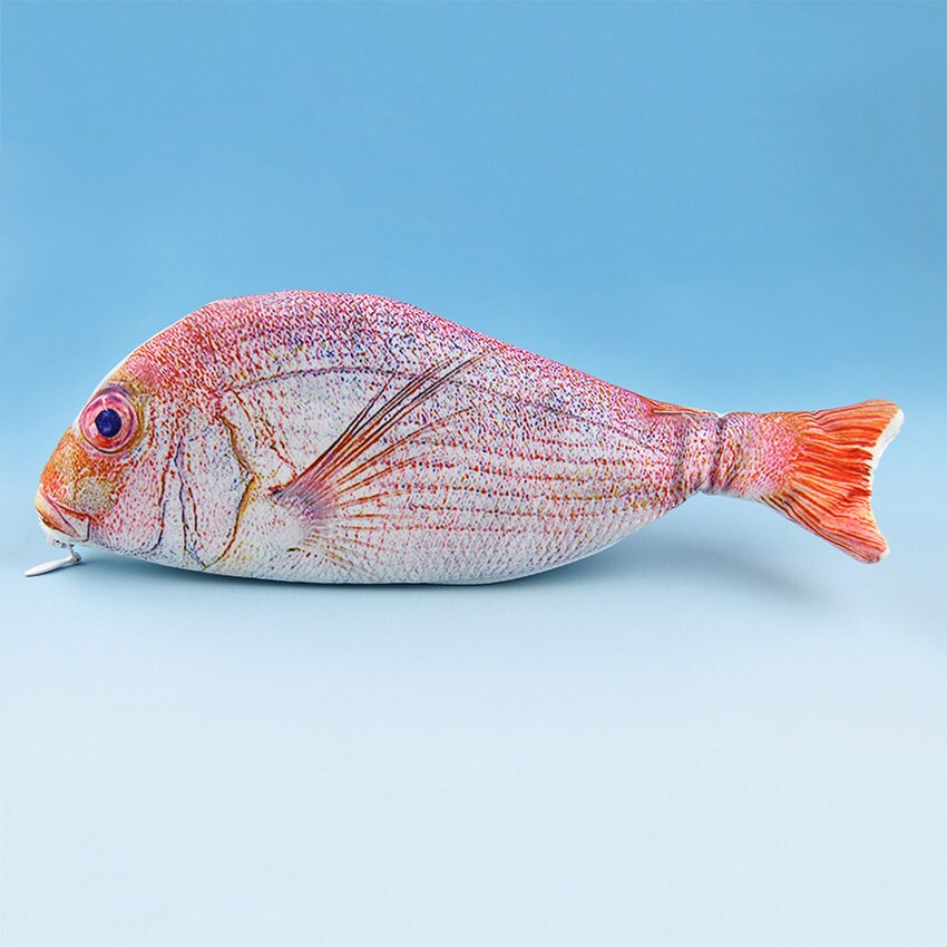 1 PC Fish Shaped Pencil Bags Animal Pencil Box Pencil Case of Large Capacity School Funny: Red