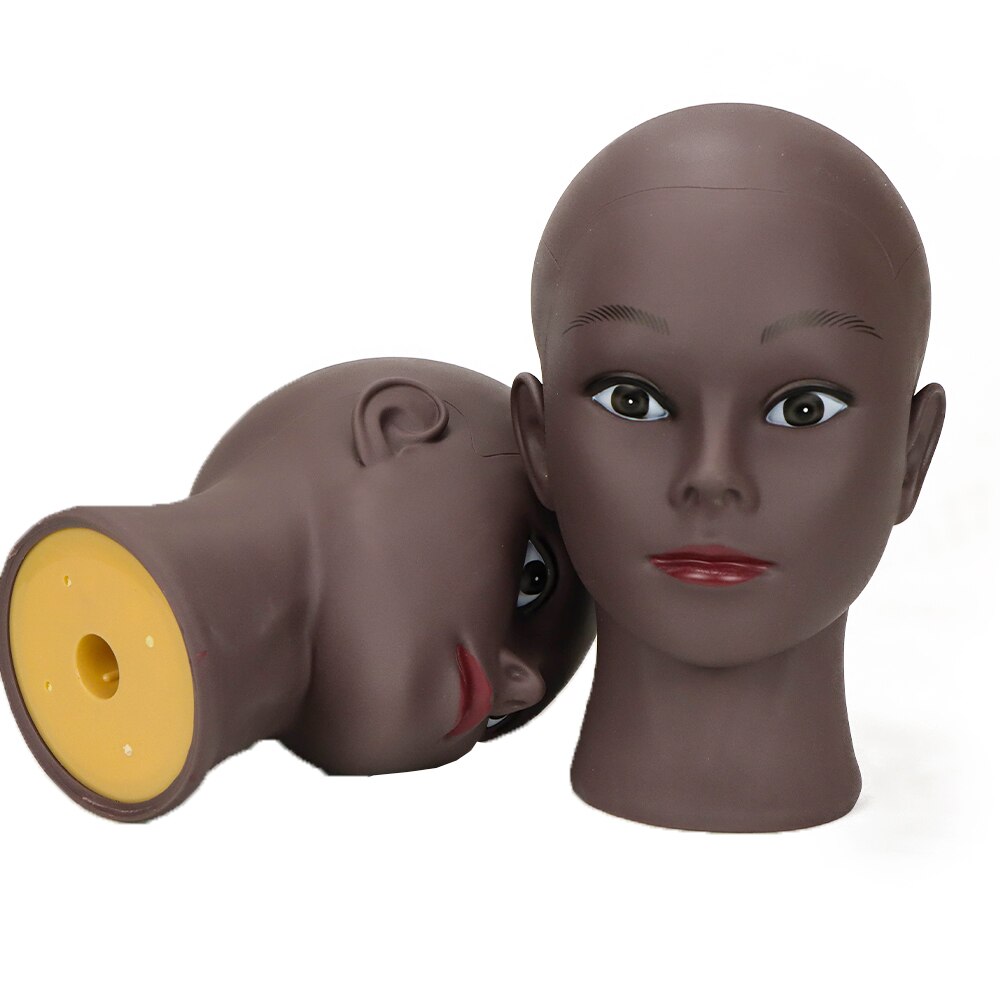 Bald Mannequin Head Wig Head Without Hair for Styling/Making/Display Wigs Mannequin/Maniquin/Traning Head With Stand For wig