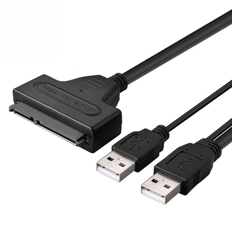 2.5" 22P 2.0 USB to SATA Cable Serial ATA Adapter Computer Hard Driver Connection Cables For HDD/SSD Laptop Hard Drive