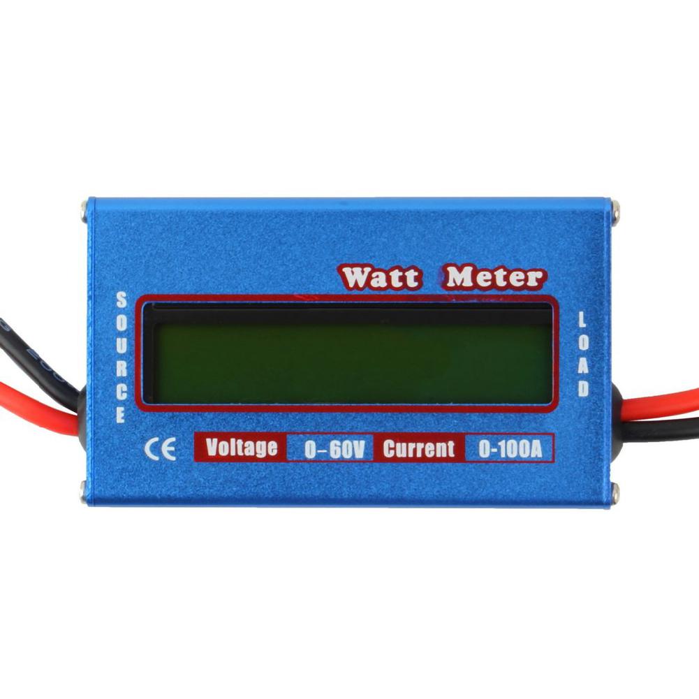 100a 60v dc digitalt wattmeter wattmeter effektmåler balance spænding batterikontrol
