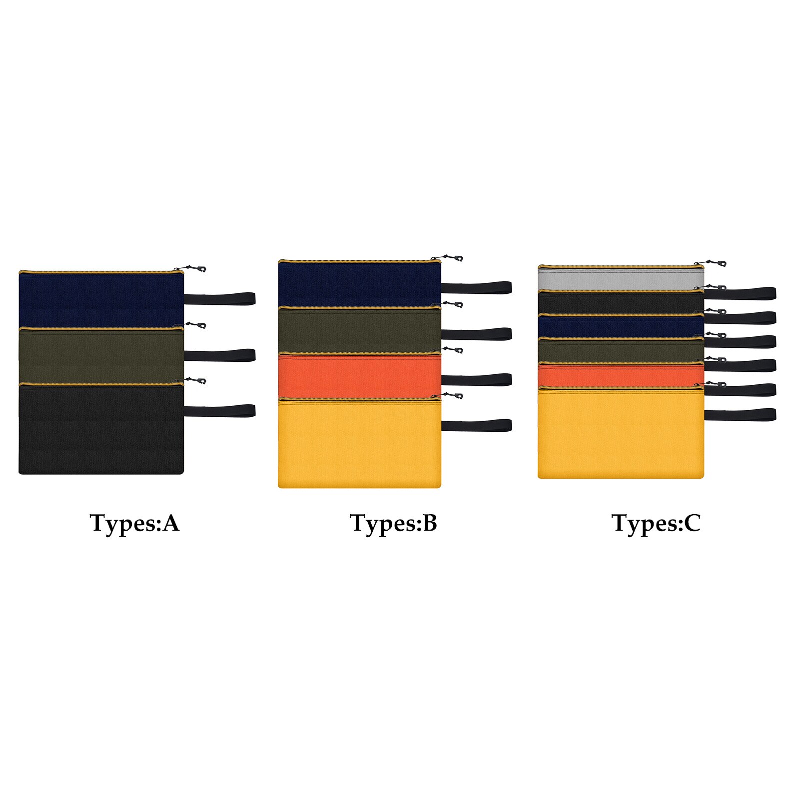 Large Capacity Heavy Duty Multi Purpose Home Storage Pouch Universal Tool Bag Durable Canvas Travel Organizer Zipper Closure