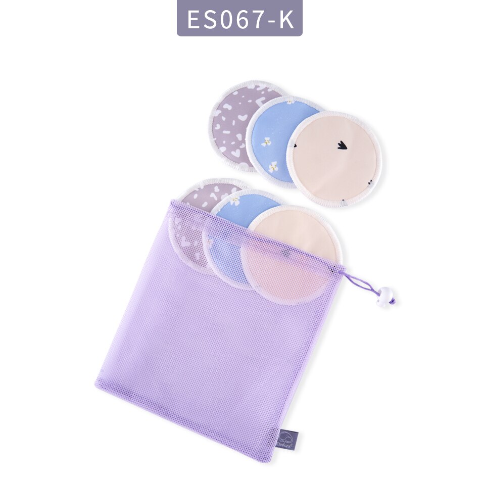 Mora Mona – coussinet d&#39;allaitement lavable, 6 pièces/paquet, réutilisable, doux et respirant, avec sac à linge: K