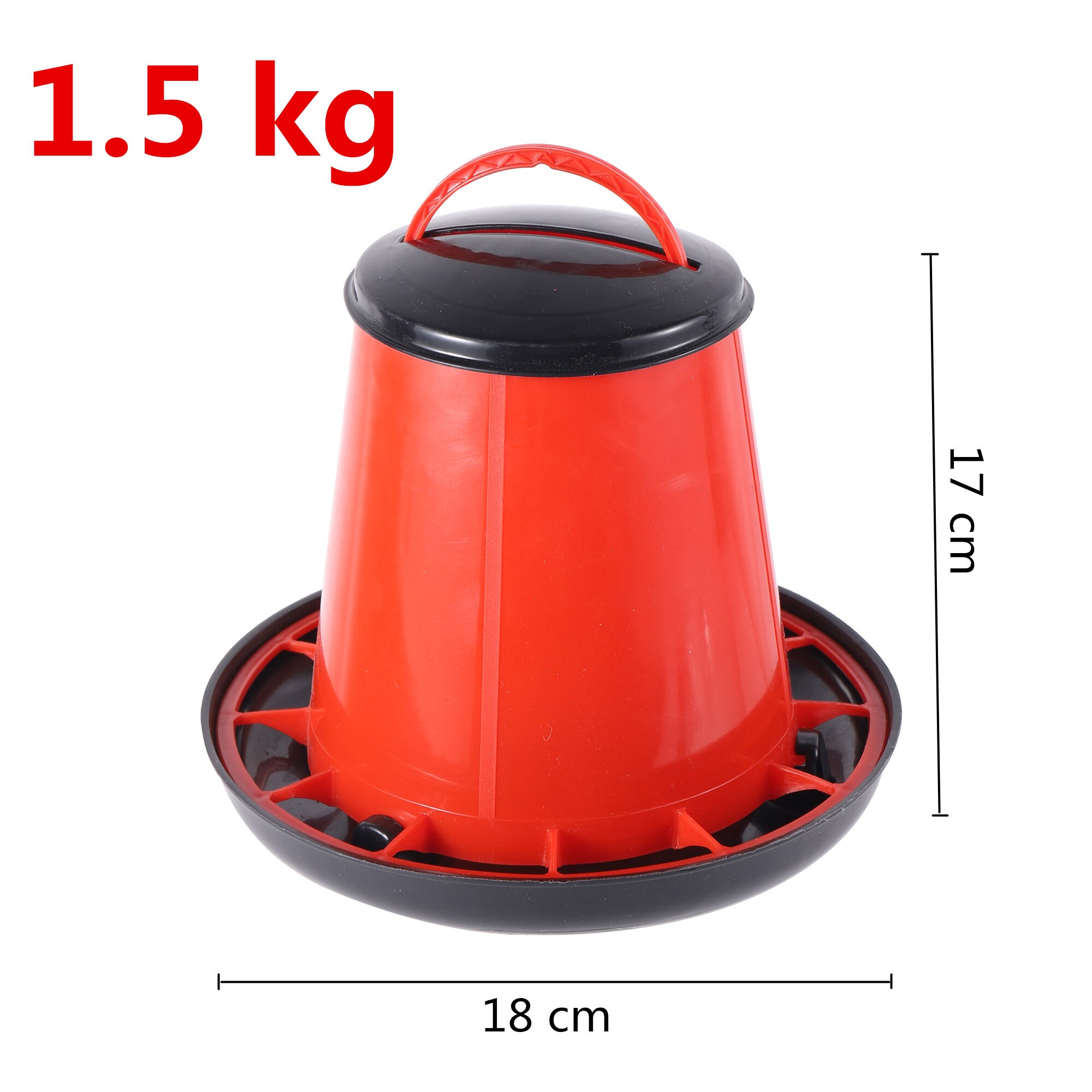 Agricultural Equipment Farming Automatic Plastic Poultry Feeder and Raising Chickens Ducks Bird Equipment Usable weight 1.5kg