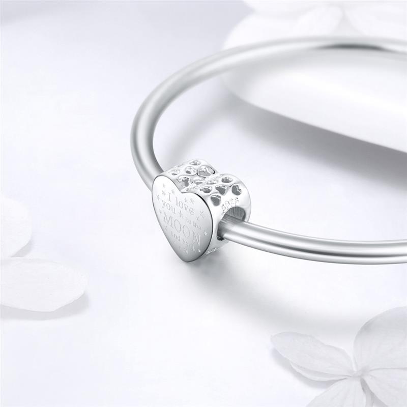 Dalaran Brief Zilveren Bedels 925 Sterling Zilver Loving Alfabet Kralen Fit Charm Diy Armband Ketting Voor Vrouwen Sieraden