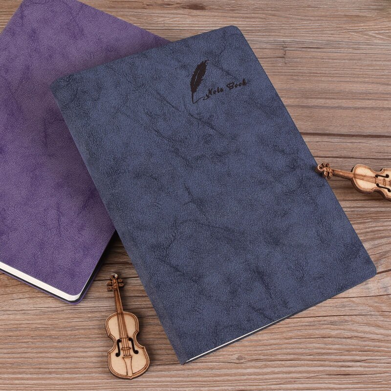 A5 Soft Leather Notepad Stationery Book Student Diary Beautiful Notebook Office School Stationery Supplies
