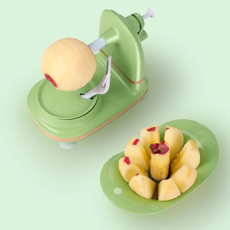 Multifunctional Rotary Fruit Peeler Machine Suction Portable Cutting Fruits Peeled Tools Kitchen Cutter Accessories