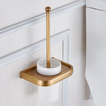 Vidric Antike Bronze- Badezimmer Zubehör einstellen verwöhnen Haltegriff Seife Halfter Handtuch Schiene Wc Gebürstet Halfter Wc Papier Halfter: Toilette Bürste Halter