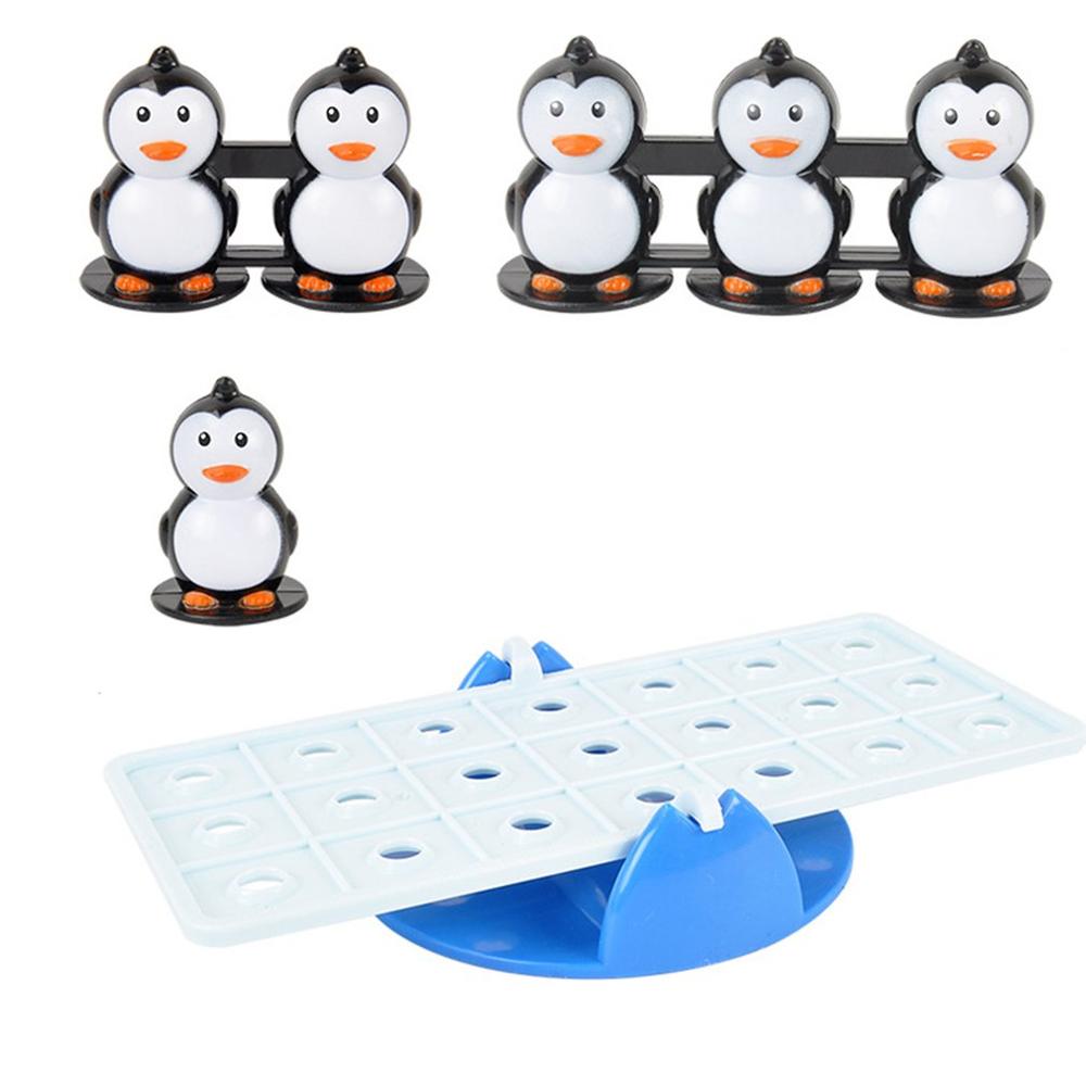 Little Penguin Seesaw Toy Exercise Balance Puzzle Game Portable Indoor Swing Children Early Education Toys Board Game