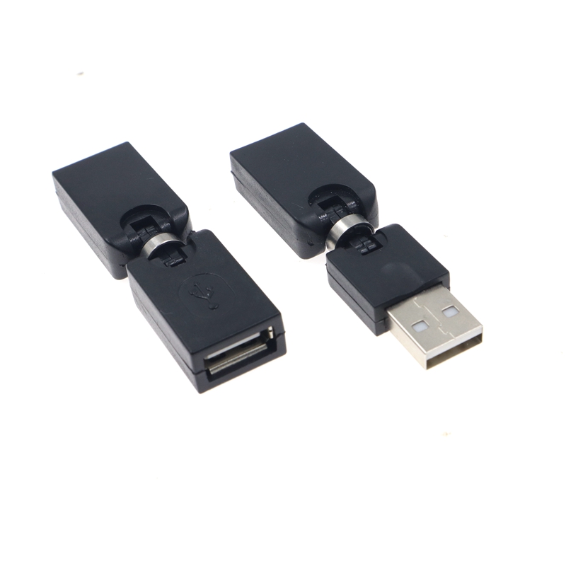 Flexible Swivel Twist Angle 360 Degree Rotating USB 2.0 male to female/female to female Expander Adapter Converter