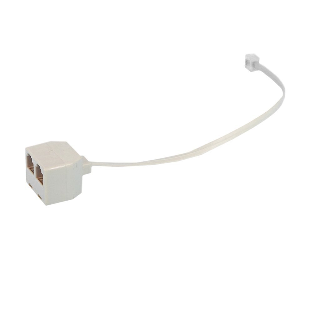 RJ11 6P4C Male Naar 6P4C Vrouwelijke 2 Manier Telefoon Jack Plug Splitter Telefoon Telefoonlijn Connector Adapter Converter