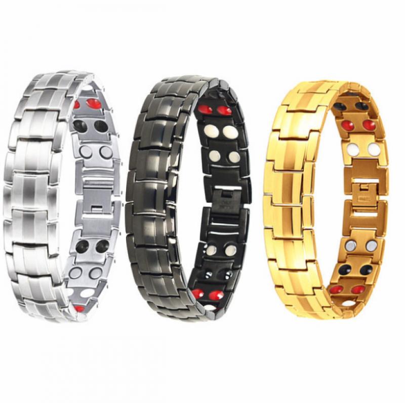 Anion Bracelet 15Mm Detachable Double Row Magnet Anion Bracelet for Men