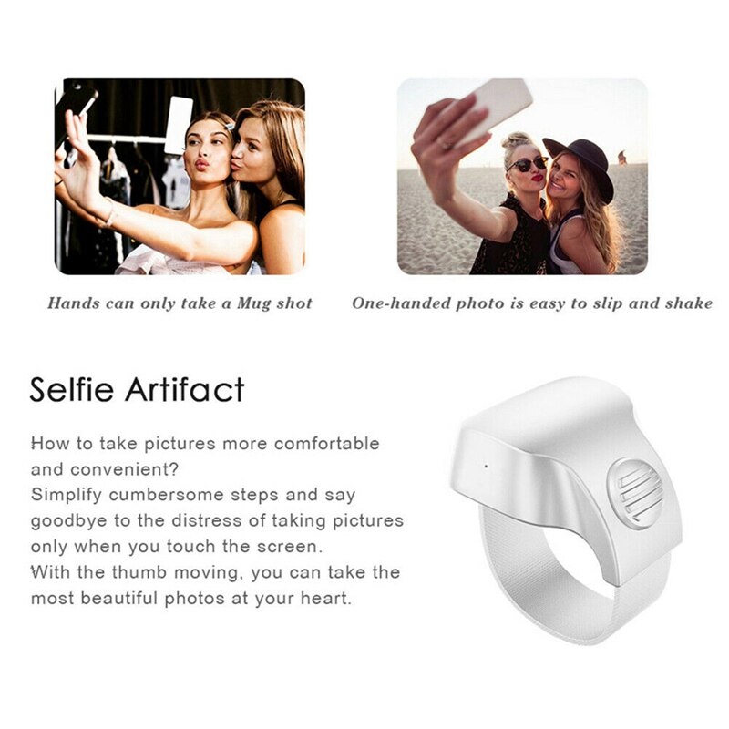 Auslöser für Selfie Zubehör Kamera Regler Adapter Foto Kontrolle Bluetooth Fernbedienung Geschmack für Selfie