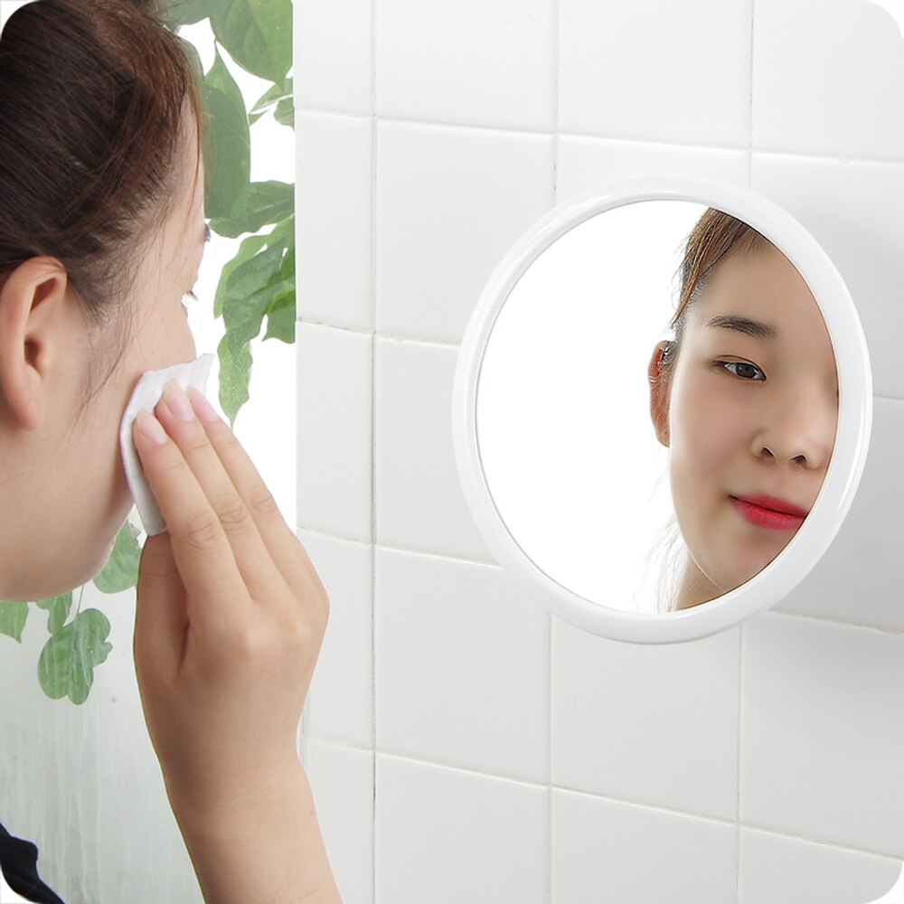Punch-free Suction wall mirror bathroom vanity wall makeup mirror home bathroom round mirror wx8291828