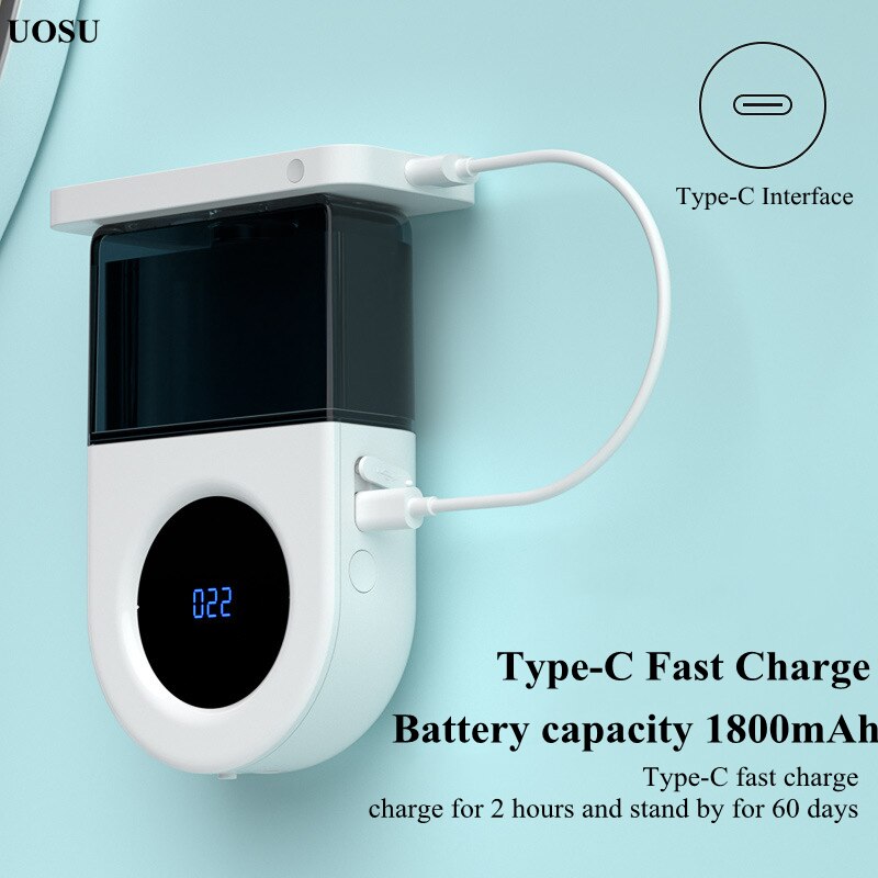 Automatic Induction Foaming Hand Washer LED Display Screen Washing Machine Infrared Sensor Soap Dispenser For Bathroom Wall