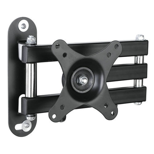 Full Rotating 10-27" LCD TV Wall Mount Retractable Monitor Holder Bracket VESA 75/100mm Max Loading 11kgs