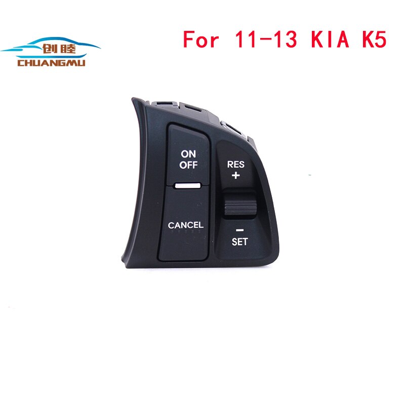 967002T000 967102T000 Volume schakelaar snelheid cruise schakelaar Bluetooth belknop schakelaar ECO economie schakelaar Voor KIA 11-13 Optima k5: Dark Grey