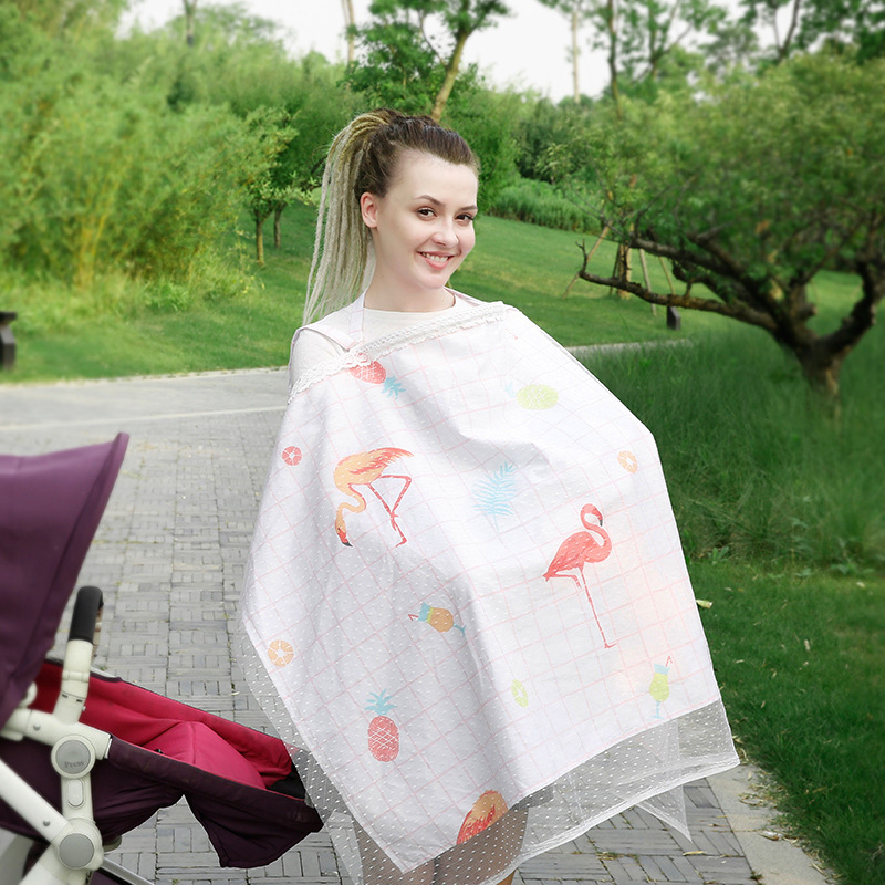 Fundas de lactancia para madres y bebés, tela de algodón transpirable, talla grande L,