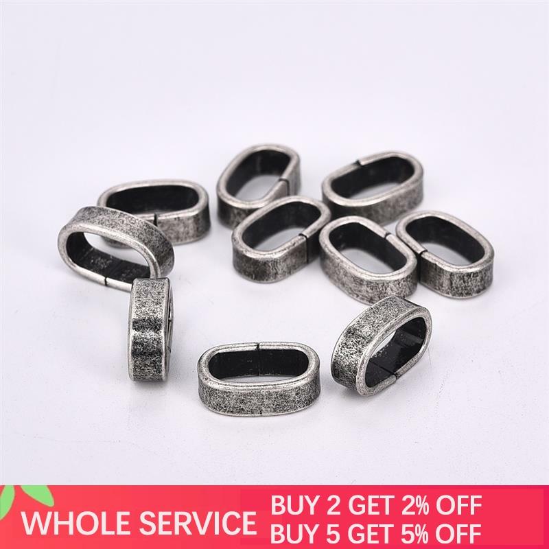 10pcs/lot Stainless Steel European Square Charms Polished Beads Bracelet DIY Jewelry Spacer Bead Hole 12.25x6.7mm