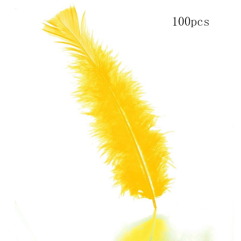 Przezroczyste świąteczne drzewo dekoracyjne kulki Diy urok otwarte plastikowe ozdoby cacko prezenty pudełeczko prezentowe domowe rękodzieło dekoracyjne: 100pcs Yellow feathe