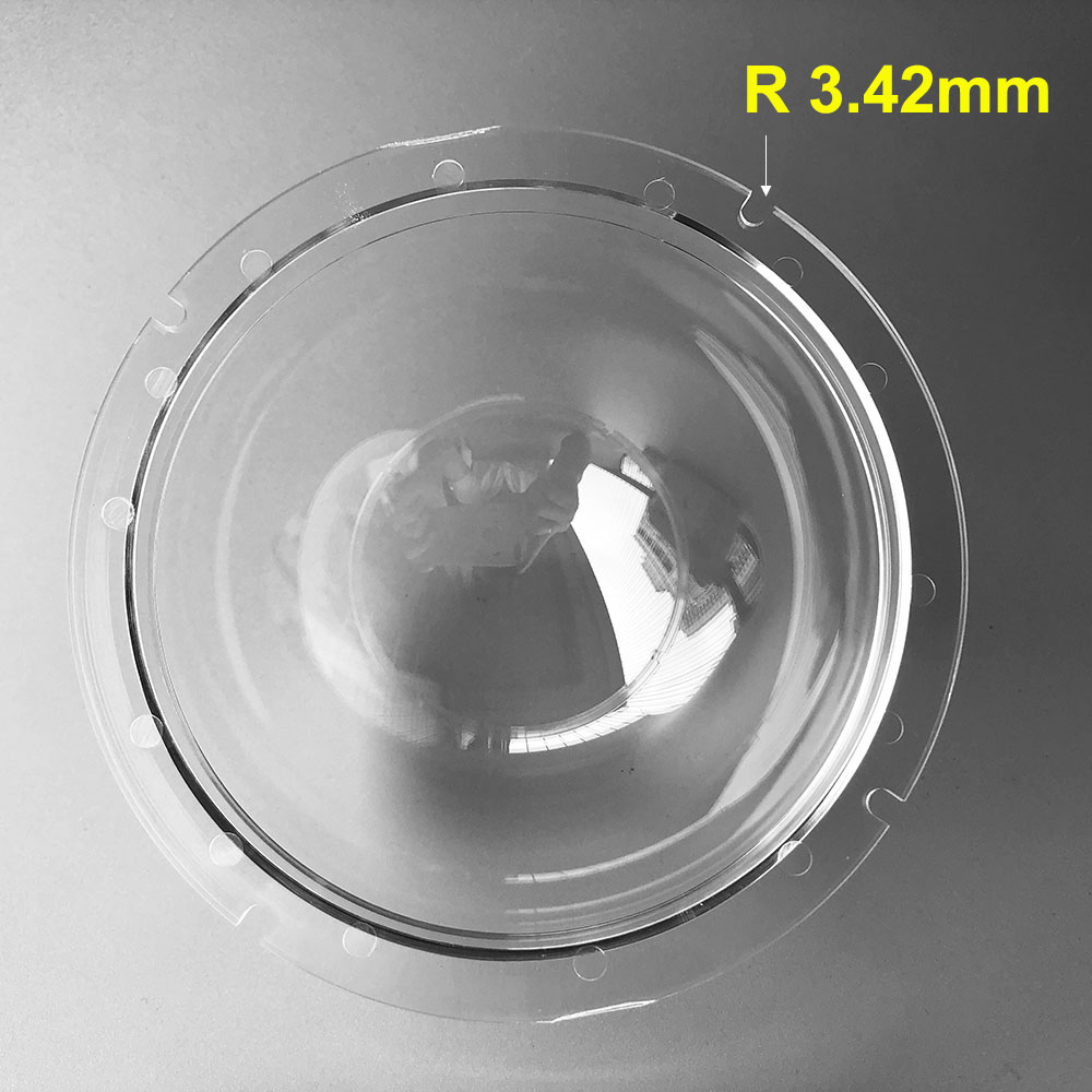 4.5 Inch Indoor Outdoor Waterproof Vandalproof Acrylic Plexiglass Clear Dome Cover Security CCTV Camera Housing Case 115x57mm