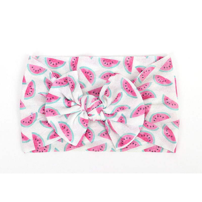 Headwrap Girls Hair Band Nylon Headband Newborn Baby Hairband Bowknot Turban Baby head wear 0-3 Years: K