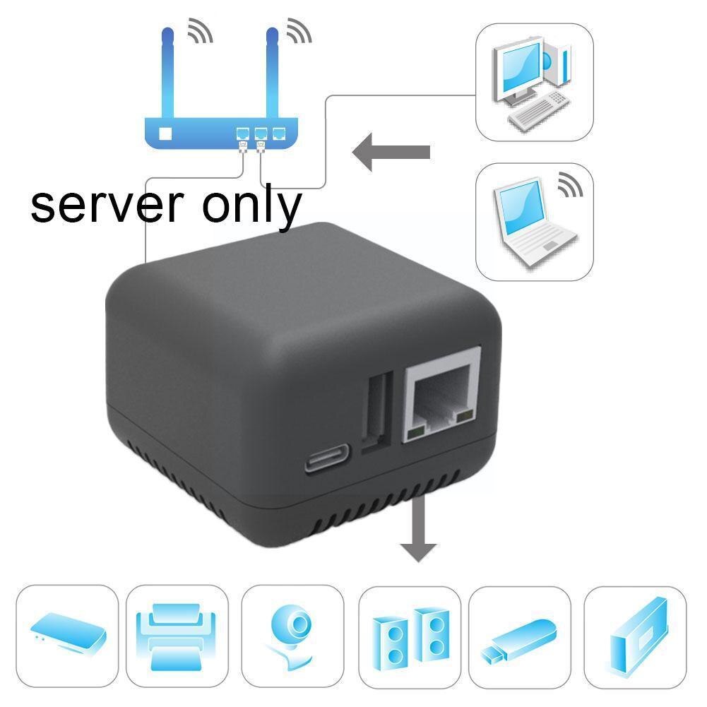 Usb Lan Network Lpr Print Server Np330 Wifi Wireless Mbps Lan 2.0 Usb 10/100 Print Port Rj-45 Server Port Y9y0