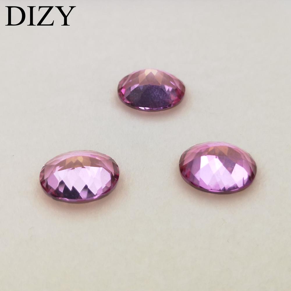 Dizy Gecoat Roze Topaz Ovale Gefacetteerde Cut 10*12 Mm 5.8Cts Natuurlijke Losse Edelsteen Voor Zilver En Goud Diy sieraden Montage