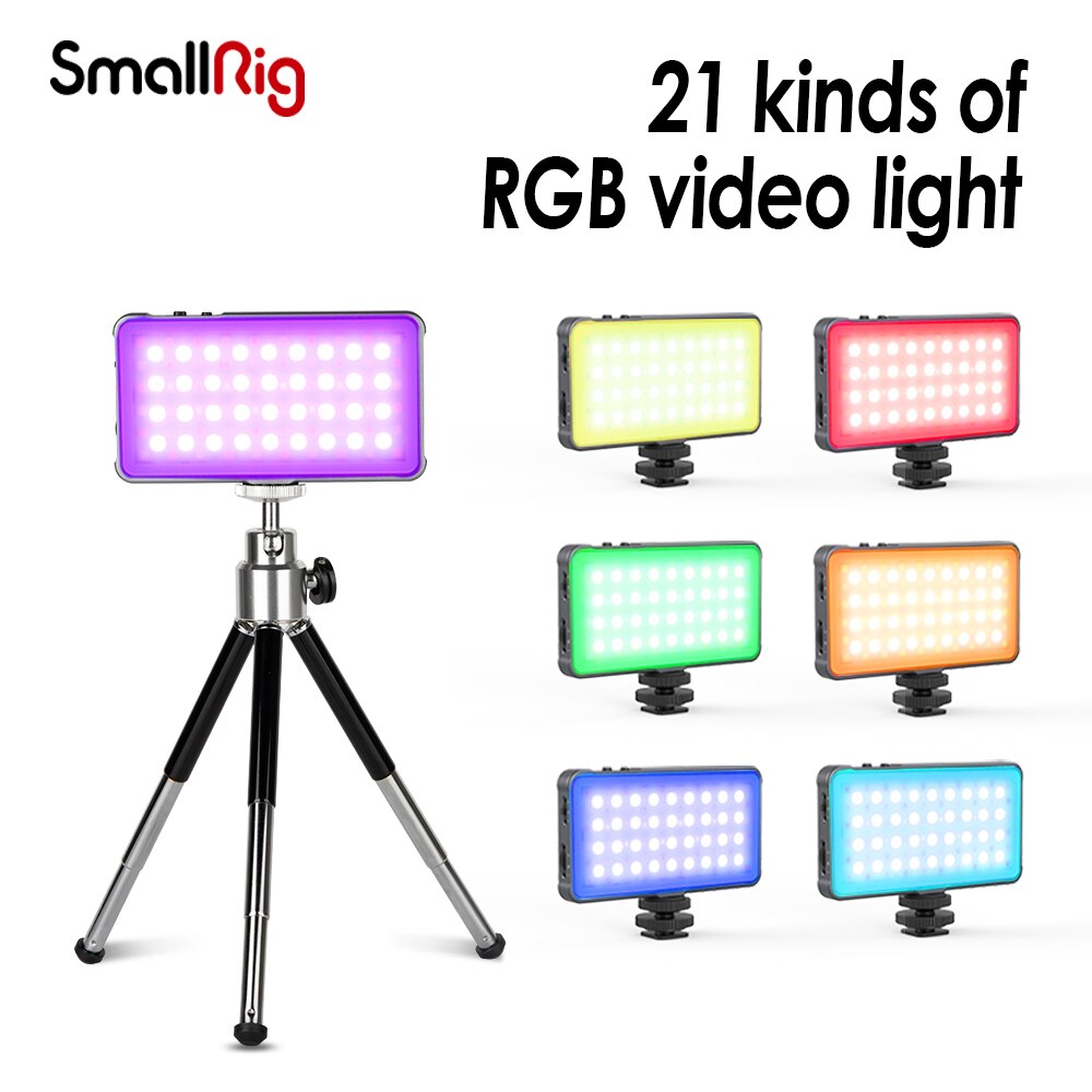 Smallrig P96L RGB video Light With Tripod Kit Full-color RGB+7 Scenes 21 kinds of light effects Camera Light 3861