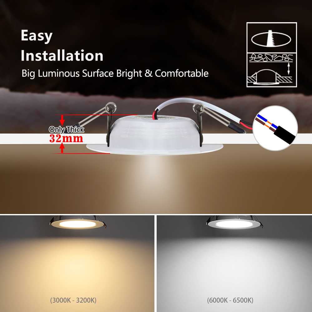 10 stücke Strahler LED Decke Downlight AC 220 V 18 W 15 W 12 W 9 W 7 W einbau Runde Lampe Stelle LED Dowm Licht Versteckte Innen Beleuchtung