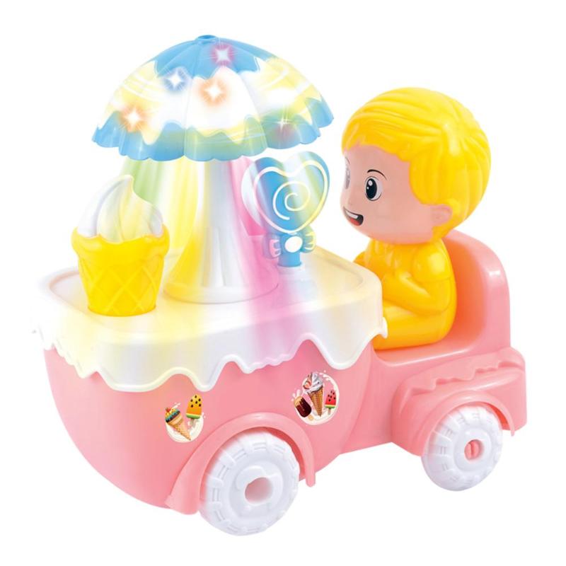 Mini helado dulce Casa de coche con batería niña niño chico juguete: Amarillo