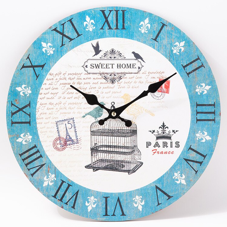 Bird Wall Clock Home Living Room Digital Timer Silent Watch for People Children Birthday Presents: D