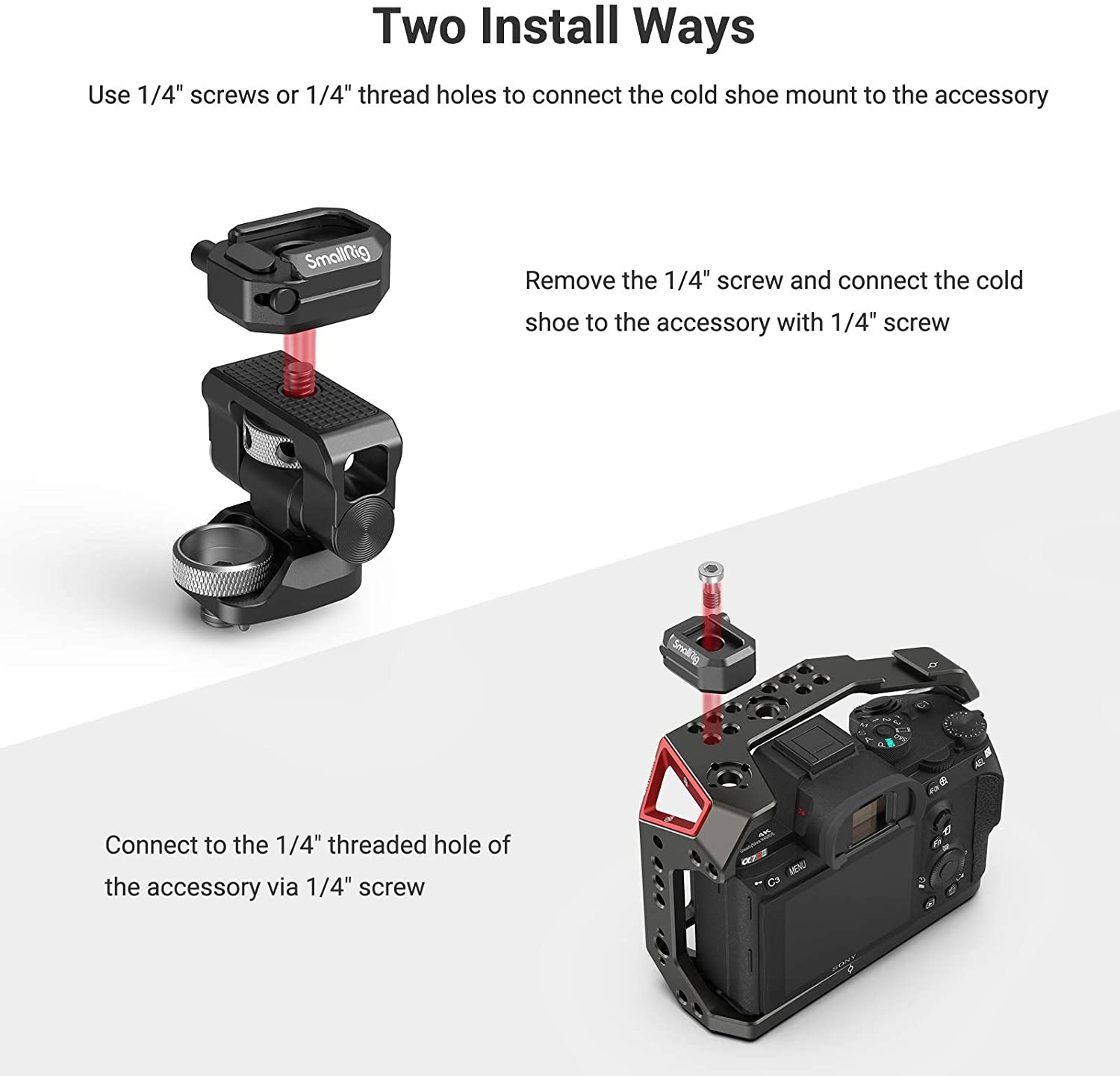 SmallRig – support de chaussure froide multifonctionnel avec dégagement de sécurité 2797