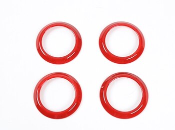 Molduras de Interior SHINEKA para Jeep Wrangler JK 2007 Kit de decoración de coche rojo pegatinas accesorios para Jeep Wrangler JK: air conditioner vent