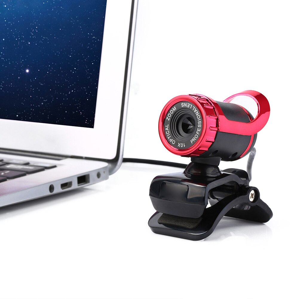 USB 2.0 Web Cam Camera Webcam with Microphone for PC Desktop Computer Laptop built-in microphone good sound absorption