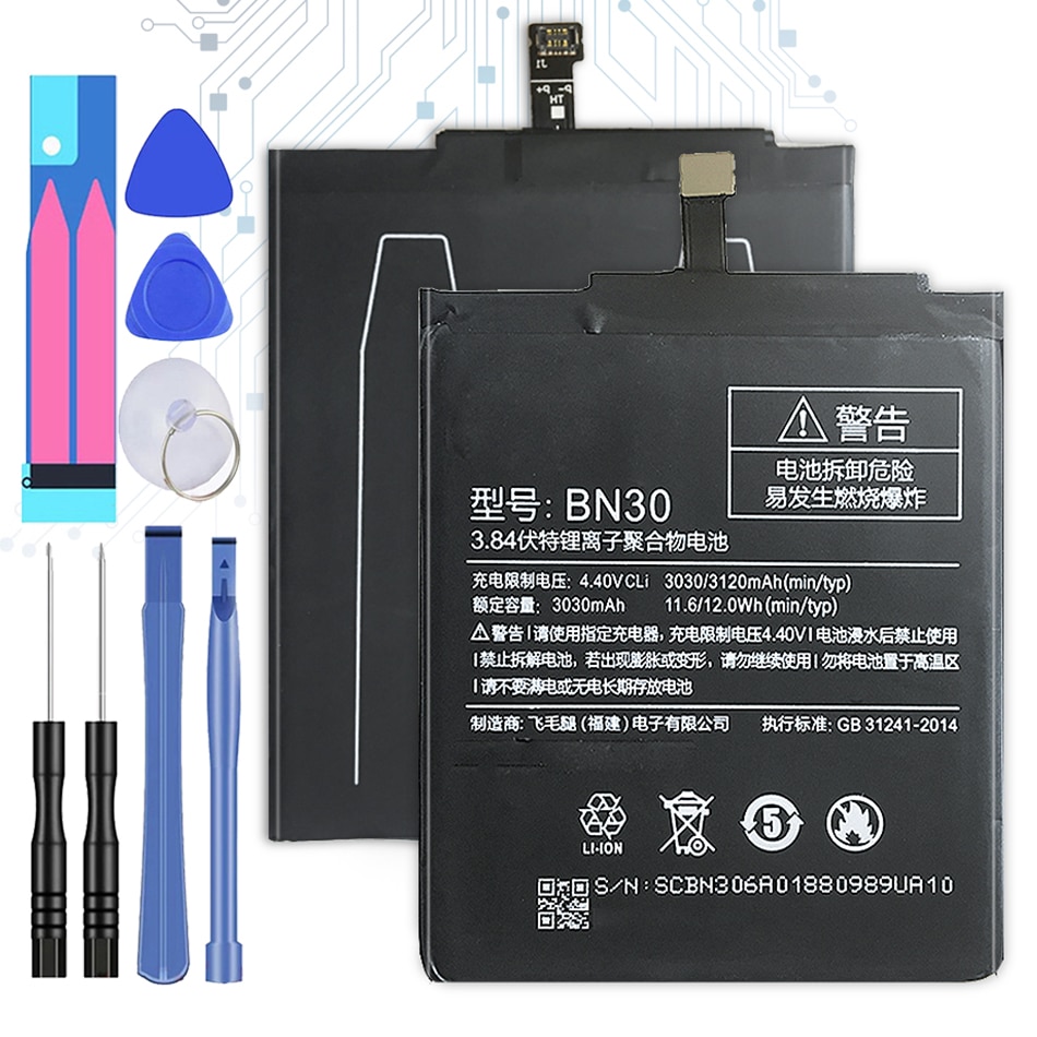 BN30 Vervangende Batterij Voor Xiaomi Redmi 4A Hongmi 4A Bateria 3030 Mah + Tracking Nummer