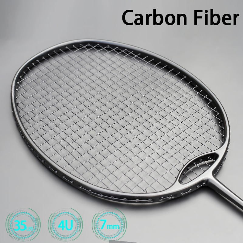 Style Racket Ultra Light 4U G4 Max Tension 30-32 Pounds Black Badminton Rackets Strung Racquet With Bag String: Default Title