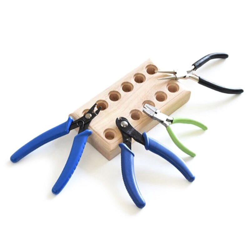 Wooden Plier Organizer Rack for storing Pliers Wire Cutters Ensuring Orderly Storage Keep Tools Neatly Stored Stable 85AC