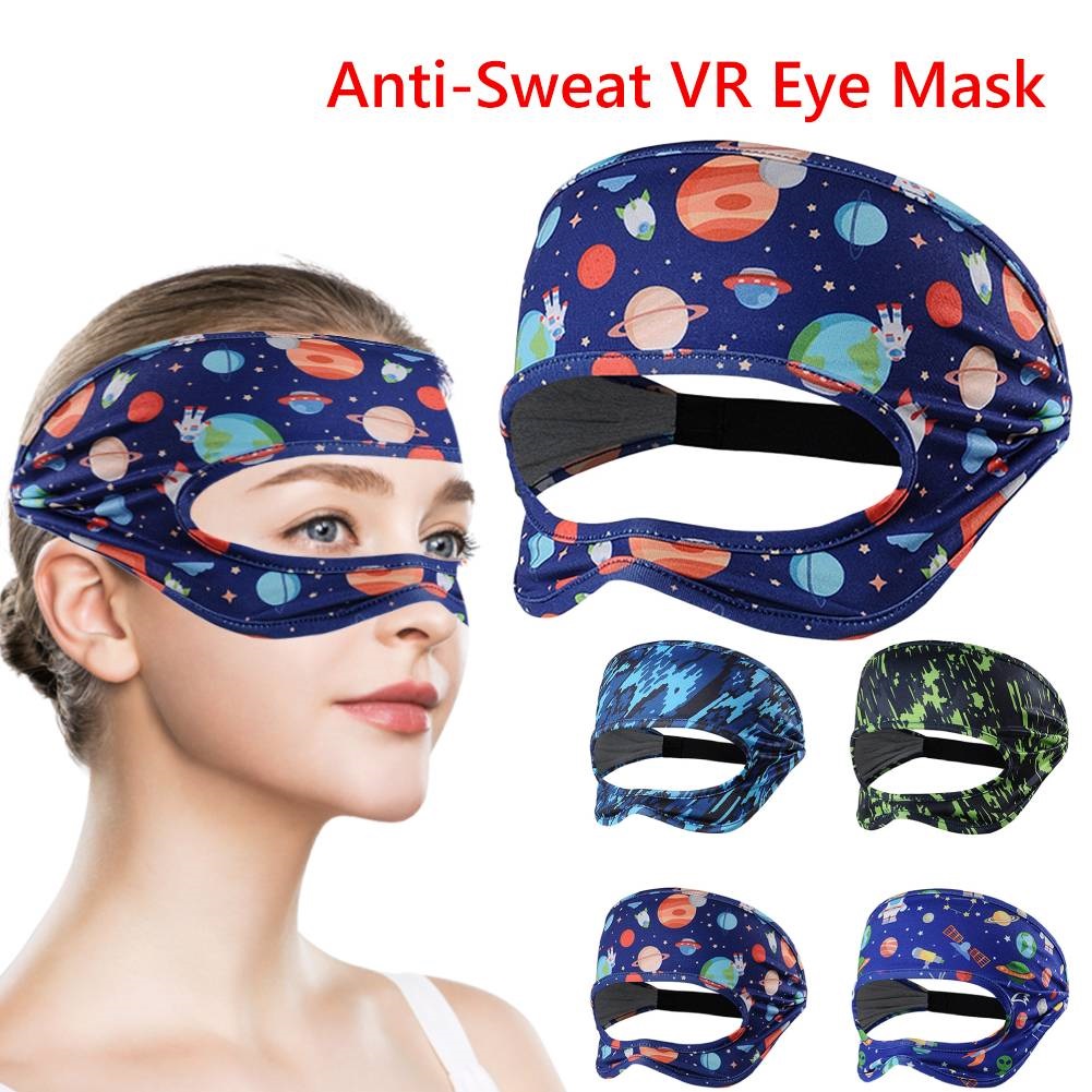 VR Glasses Eye Mask Face Cover Elastic Adjustable Breathable Sweat Band 3D Printing for Oculus Quest 2 VR Headsets Accessories