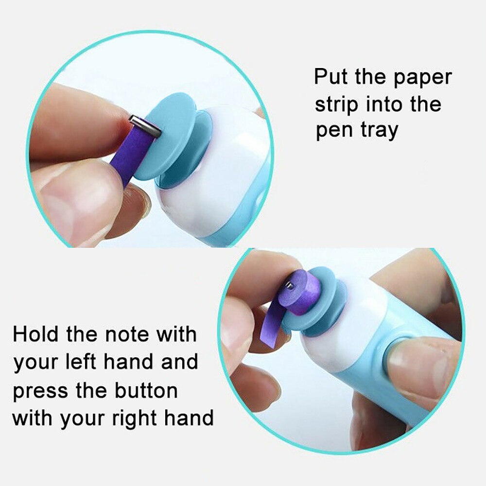 DIY elektryczny Quilling papier zwijany długopisy Wykonany ręcznie DIY szczelinowe Papercraft papier origami mini grawer rzemiosło zalotka