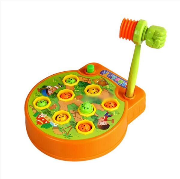 Mooie Baby Whac-A-mole Mol Elektrische Muziek Hamster Game Machine voor Pocket Mole Elektronische Plastic Kids game Speelgoed #31