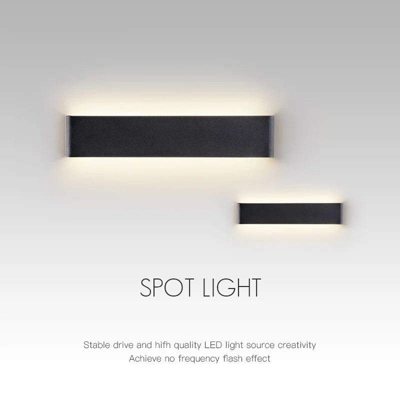 Lámpara de pared LED moderna para mesita de noche, sala de estar, escaleras, pasillo, baño, decoraciones para el hogar, aplique de pared, accesorio de iluminación interior, brillo