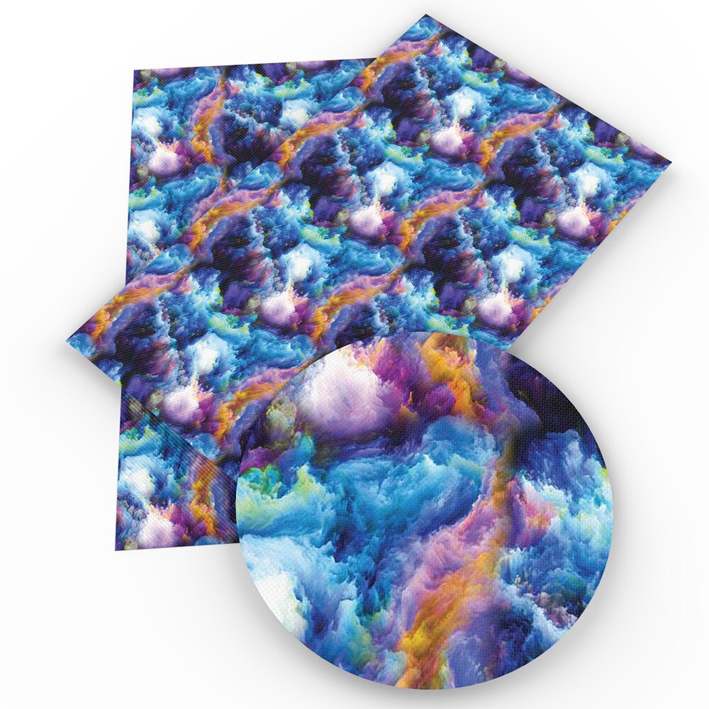 30*140cm feu d'artifice géométrique imprimé Faux cuir feuilles de tissu, bricolage matériaux faits à la main pour boucles d'oreilles cheveux artisanat, 1Yc4421: 1068546004